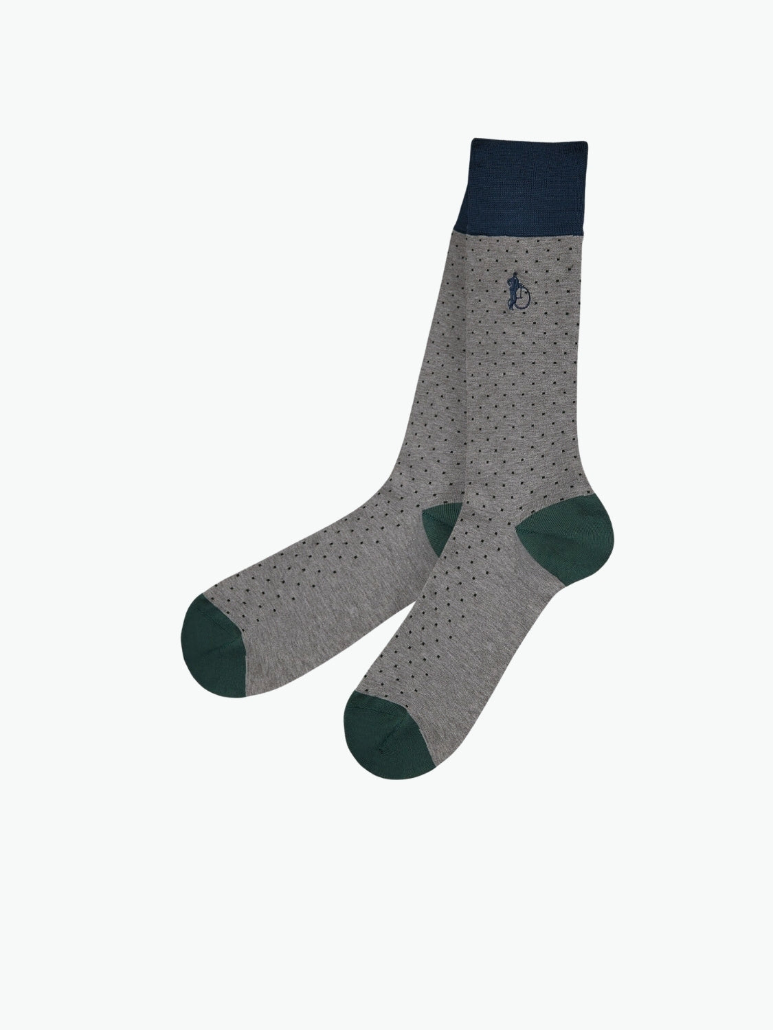 London Sock Co Spot of Style Socks Grey