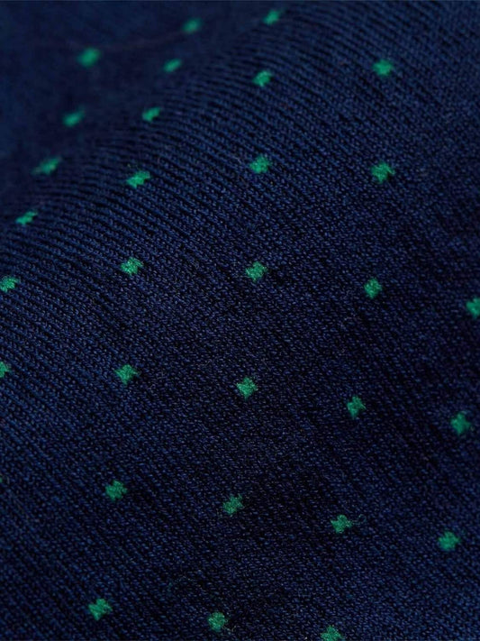 London Sock Co Spot of Style Socks Navy