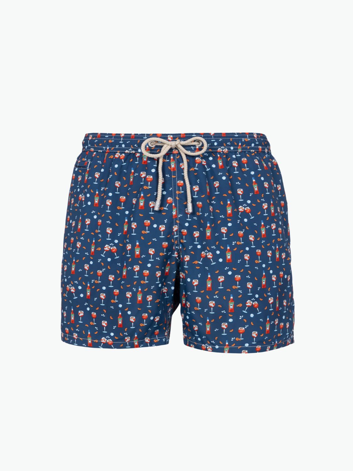 MC2 Saint Barth Aperol Spritz print swim shorts