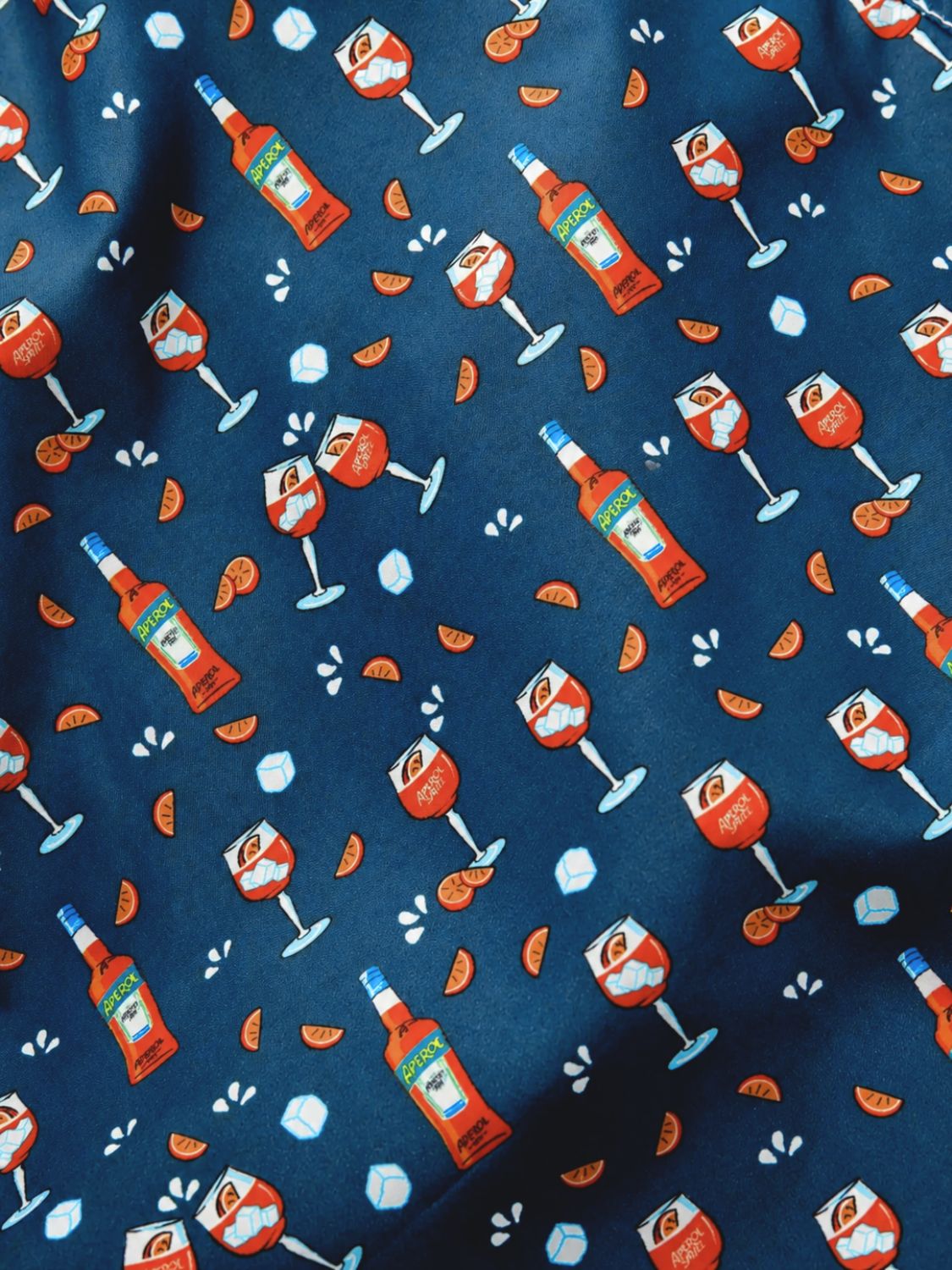 MC2 Saint Barth Aperol Spritz print swim shorts