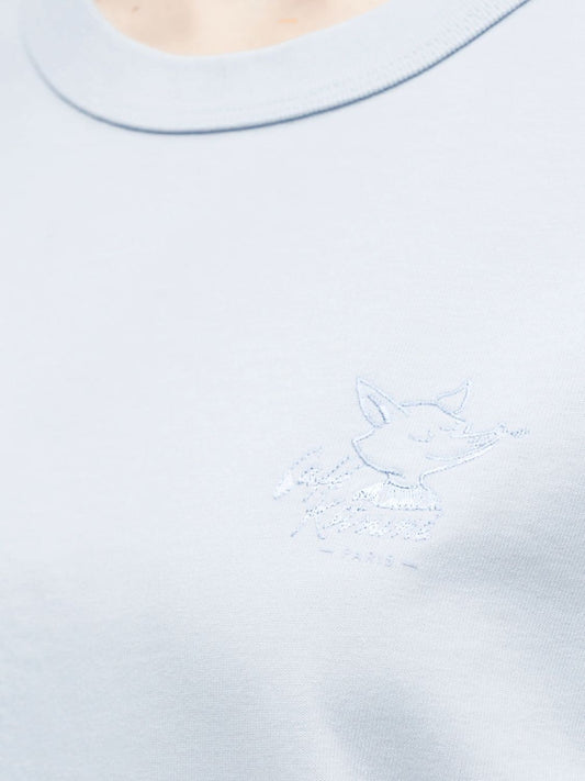 Maison Kitsune Cafe Kitsune Barista Fox Relax T-Shirt Ice