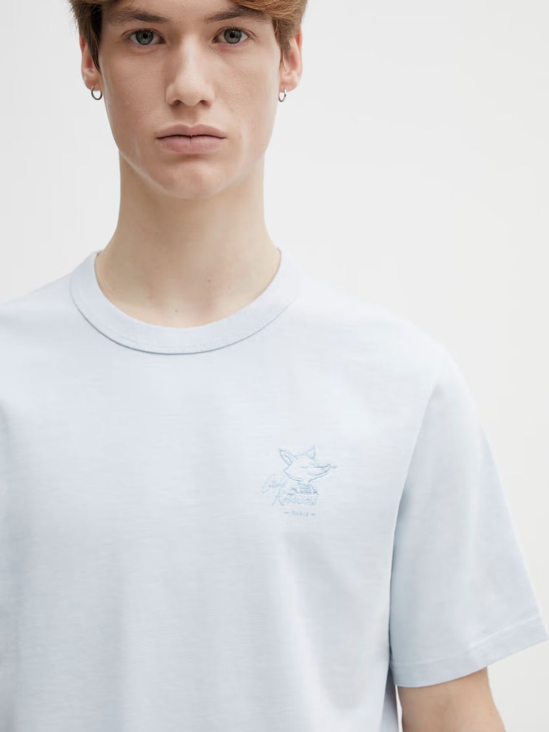 Maison Kitsune Cafe Kitsune Barista Fox Relax T-Shirt Ice