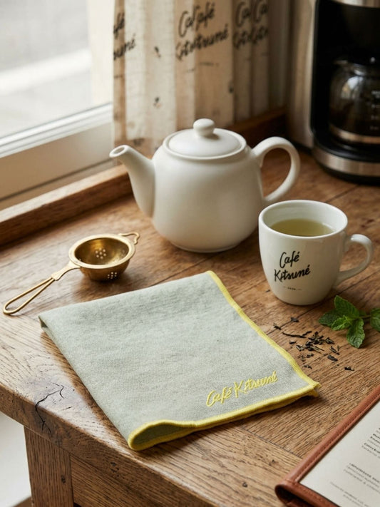 Cafe Kitsune Tea Towel Oat