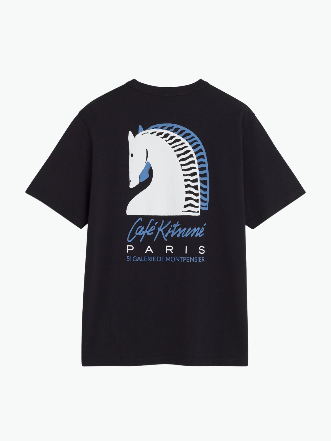 Maison Kitsune Cafe Kitsune Year of The Horse T-Shirt Black