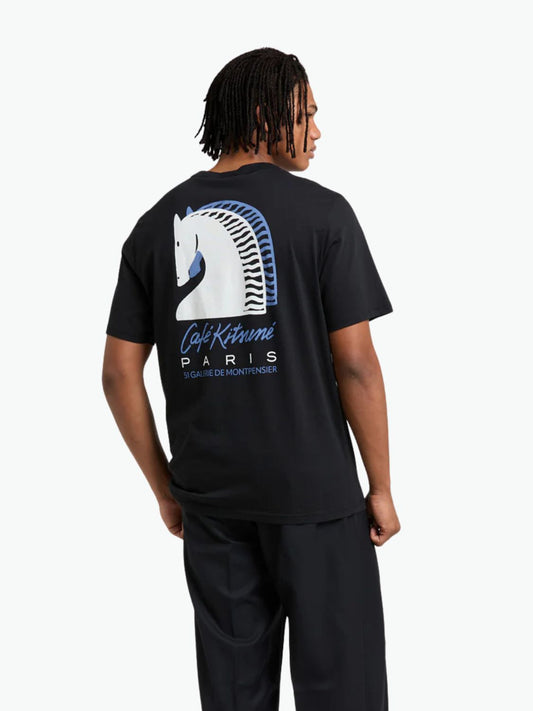 Maison Kitsune Cafe Kitsune Year of The Horse T-Shirt Black