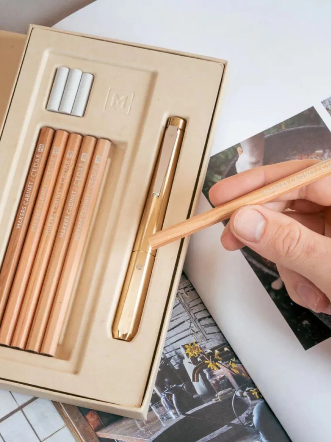 Makers Cabinet Ferrule Brass Pencil Extender