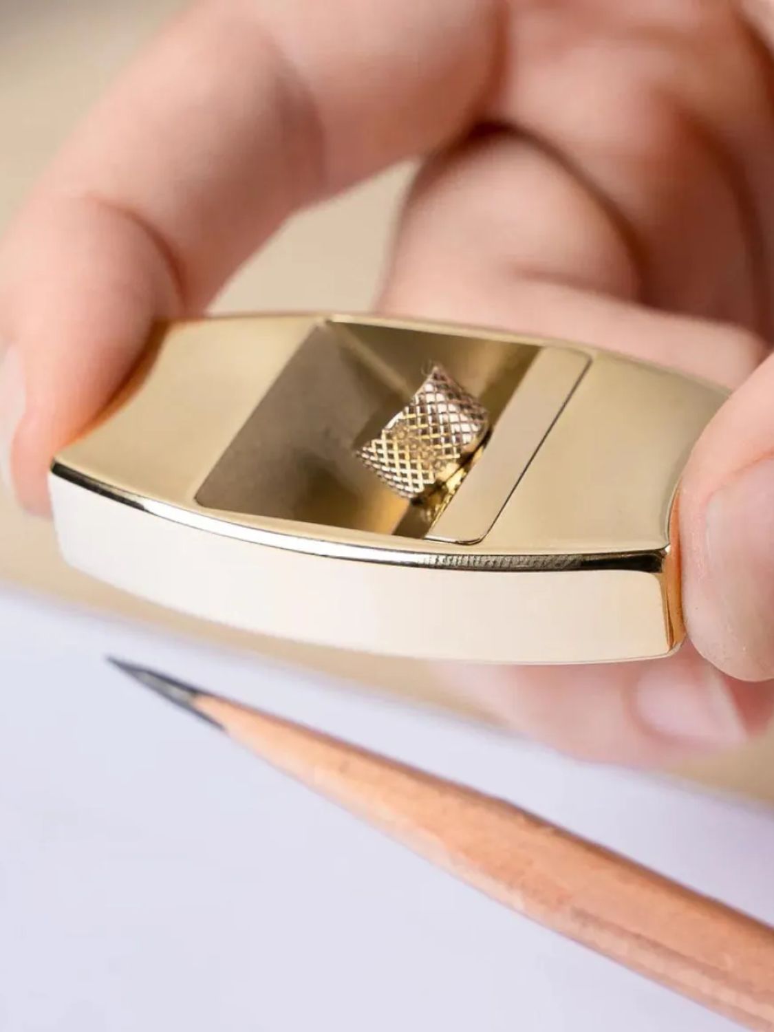 Makers Cabinet Hovel Brass Pencil Sharpener