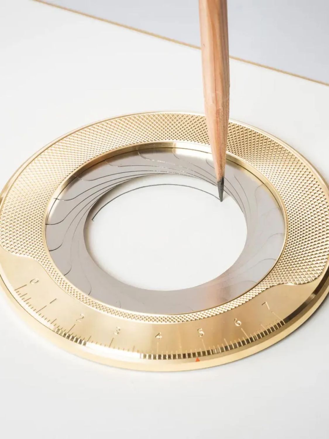 Makers Cabinet Iris Brass Drawing Compass