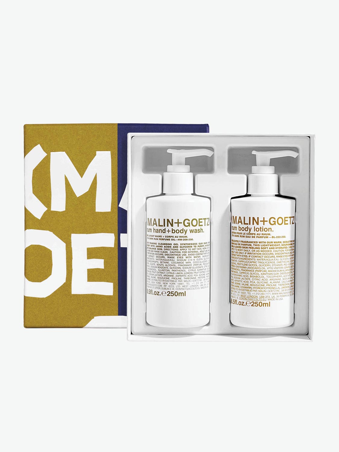 Malin and Goetz Double Duo Rum Hand and Body Duo