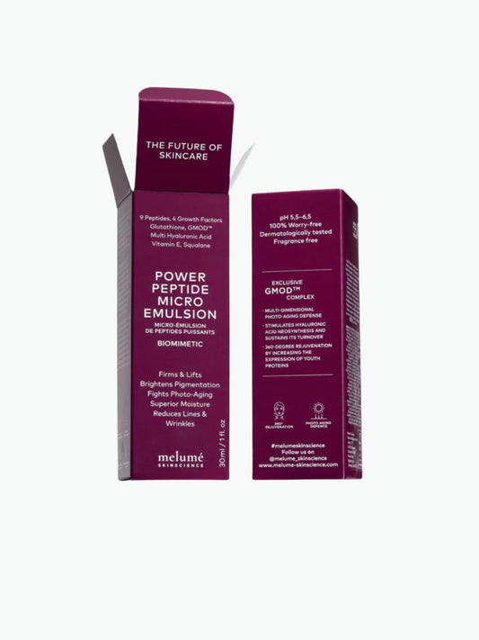 Melume Skinscience Skinsational Power Peptide Micro Emulsion