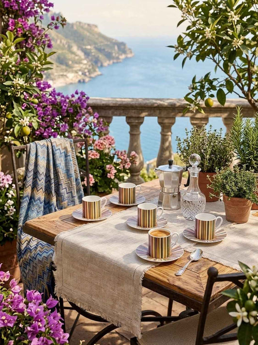 Missoni Stripes Jenkins 156 Espresso Cup and Saucer