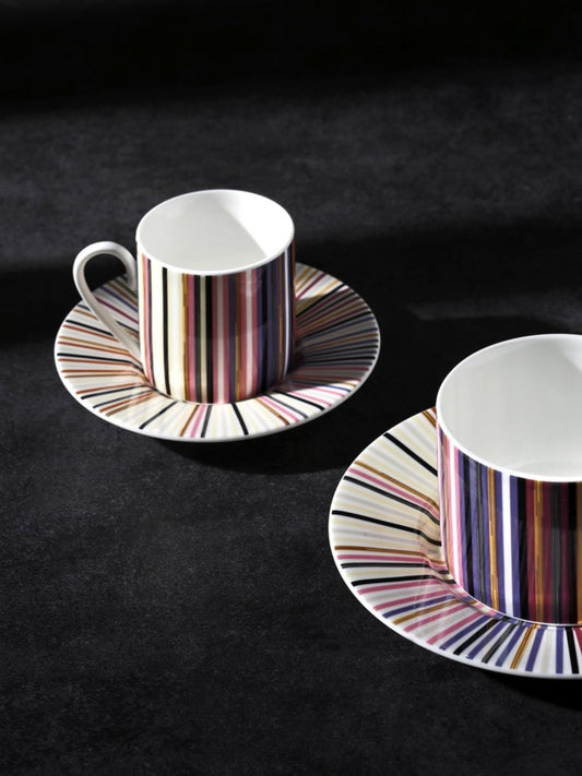 Missoni Stripes Jenkins 156 Espresso Cup and Saucer (Set of Two)
