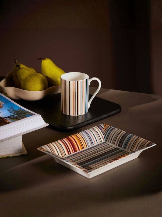 Διακοσμητικός Δίσκος Striped Trinket Tray in Gift Box
