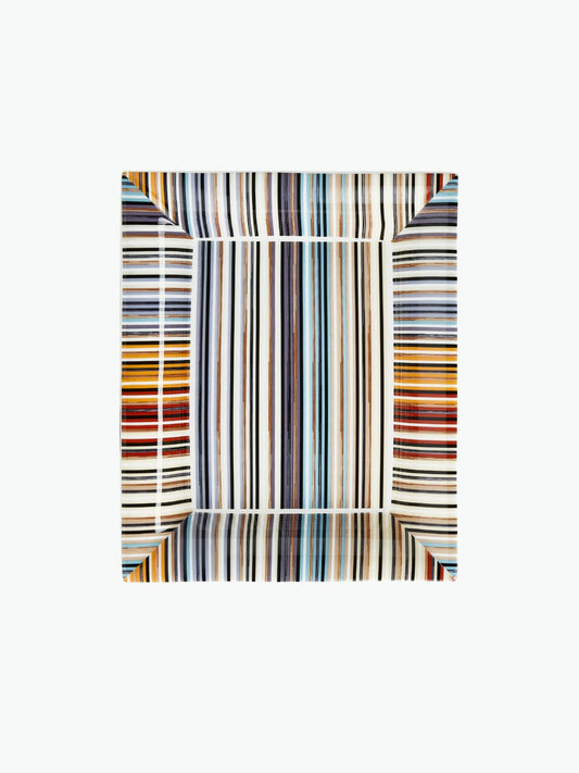 Διακοσμητικός Δίσκος Striped Trinket Tray in Gift Box