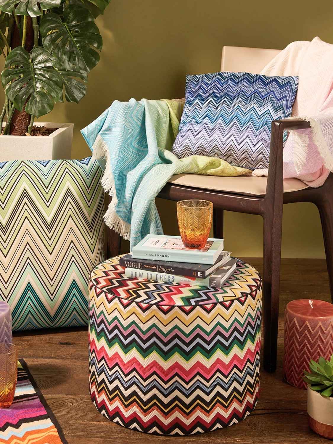 Missoni Jarris Cushion Blue Multicoloured