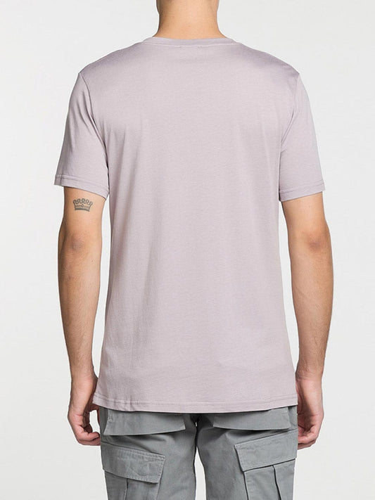Modal Blend V-neck T-shirt Lavender | D