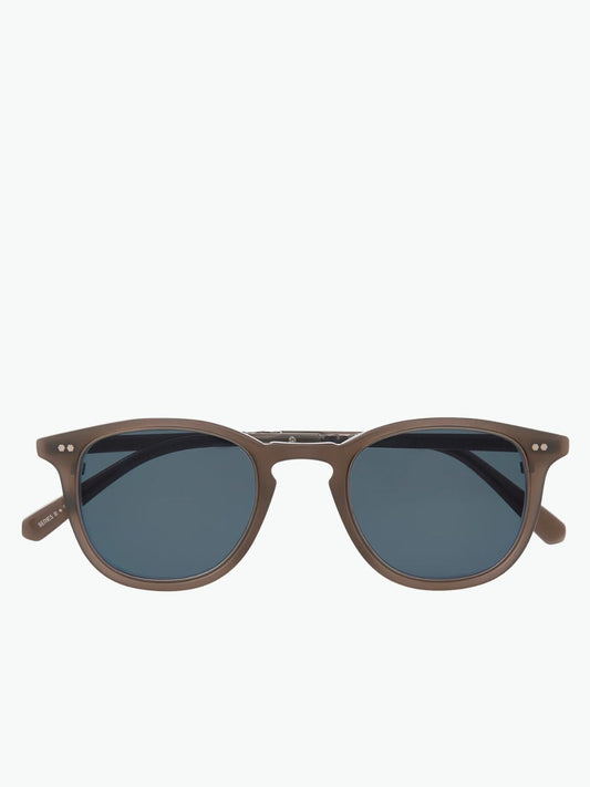 Mr Leight Coopers S Truffle Gunmetal Blue Sunglasses