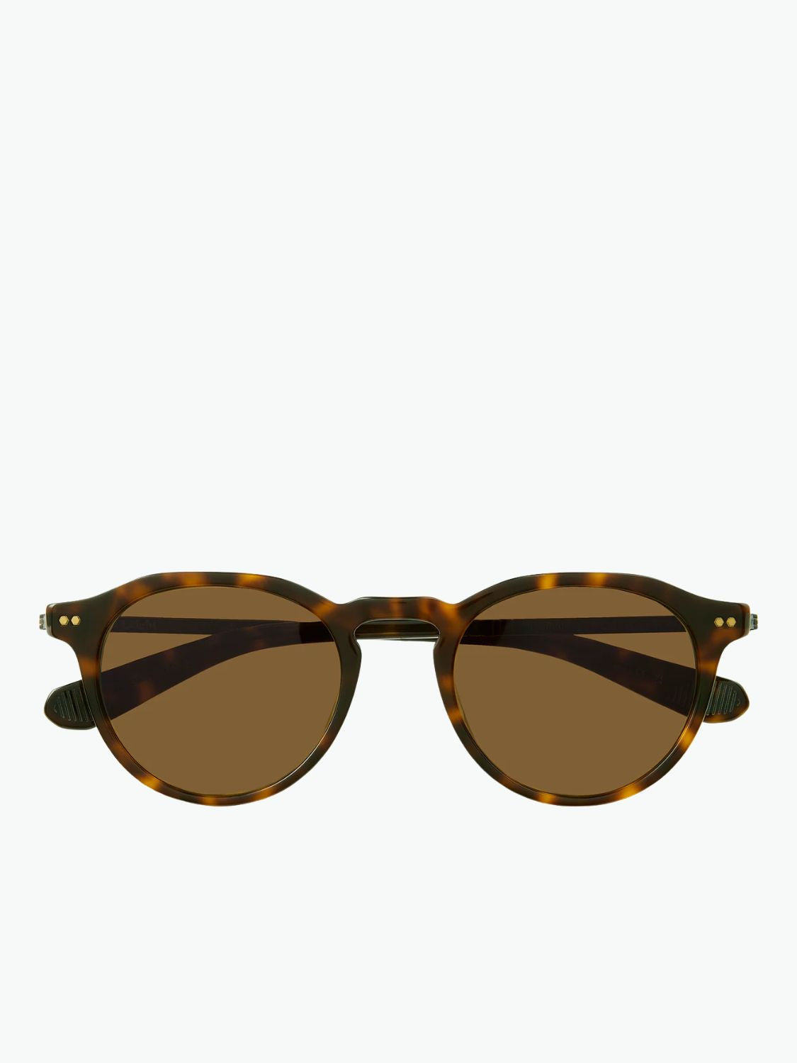 Mr Leight Dorian S Hickory Tortoise Antique Gold Semi Flat Mojave Brown Sunglasses
