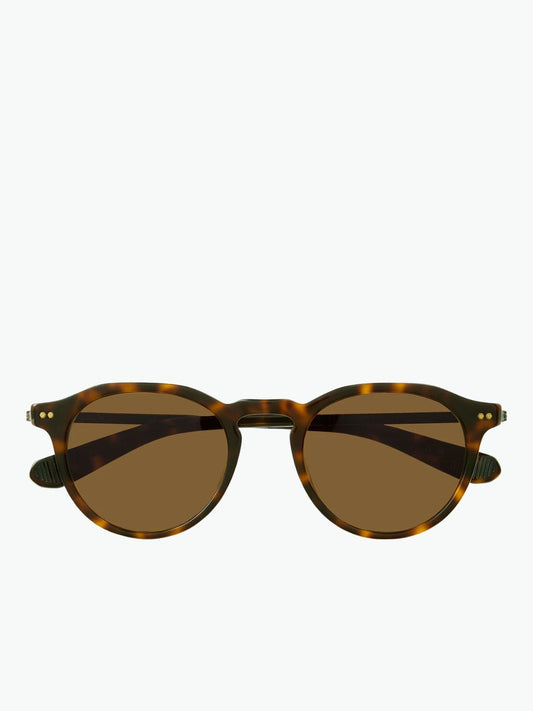 Mr Leight Dorian S Hickory Tortoise Antique Gold Semi Flat Mojave Brown Sunglasses