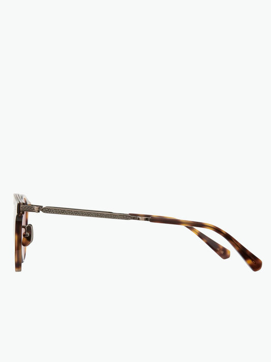 Mr Leight Marmont Combo S Yellowjacket Tortoise Antique Gold Molasses Sunglasses