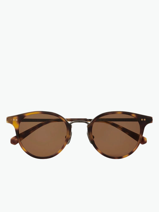 Mr Leight Marmont Combo S Yellowjacket Tortoise Antique Gold Molasses Sunglasses