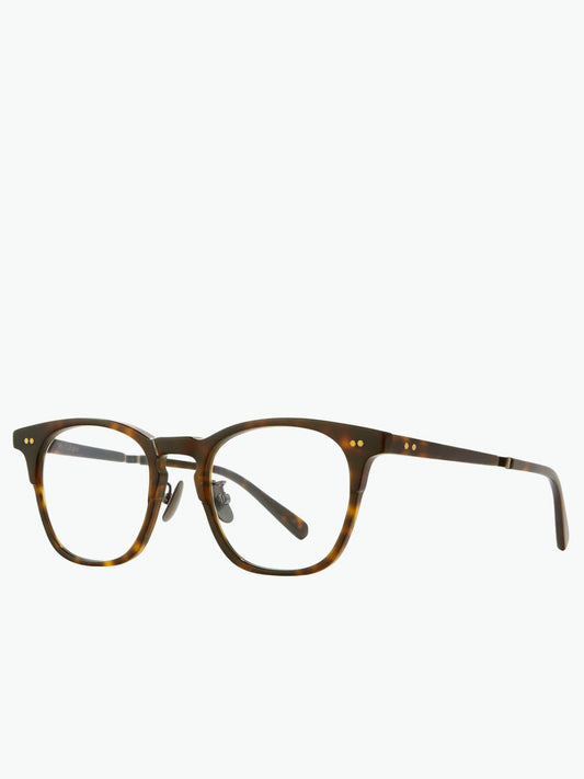 Mr Leight Wright C Hickory Tortoise Antique Gold Optical Glasses