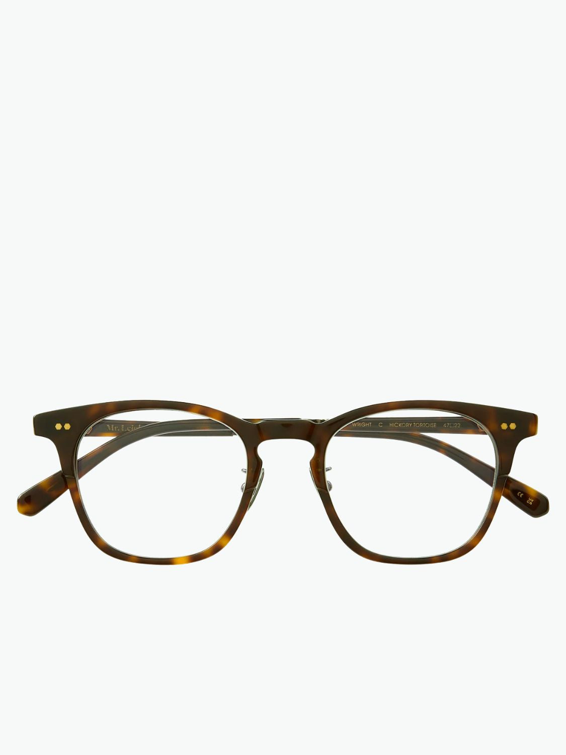 Mr Leight Wright C Hickory Tortoise Antique Gold Optical Glasses