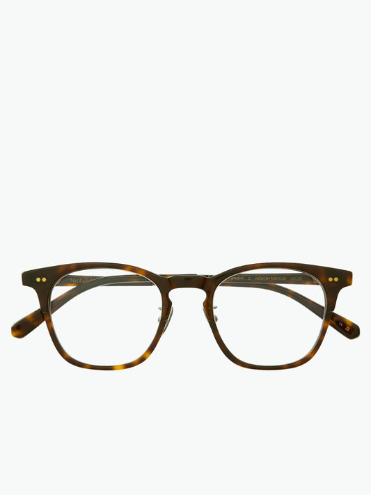 Mr Leight Wright C Hickory Tortoise Antique Gold Optical Glasses