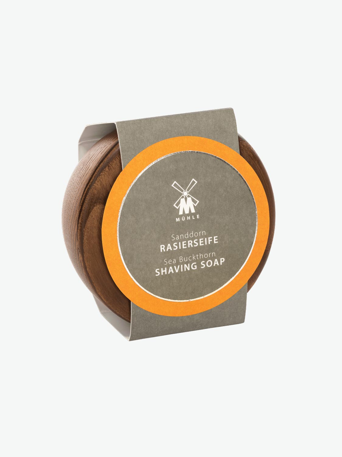 Muhle Sea Buckthorn Shaving Soap In Wooden Bowl 65g