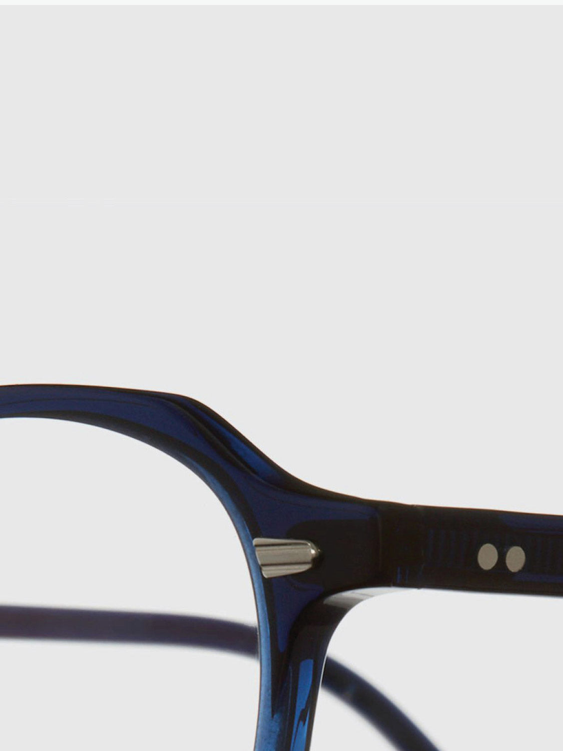 Cutler and Gross Hexagonal-Frame Navy Blue Acetate Optical Glasses | D