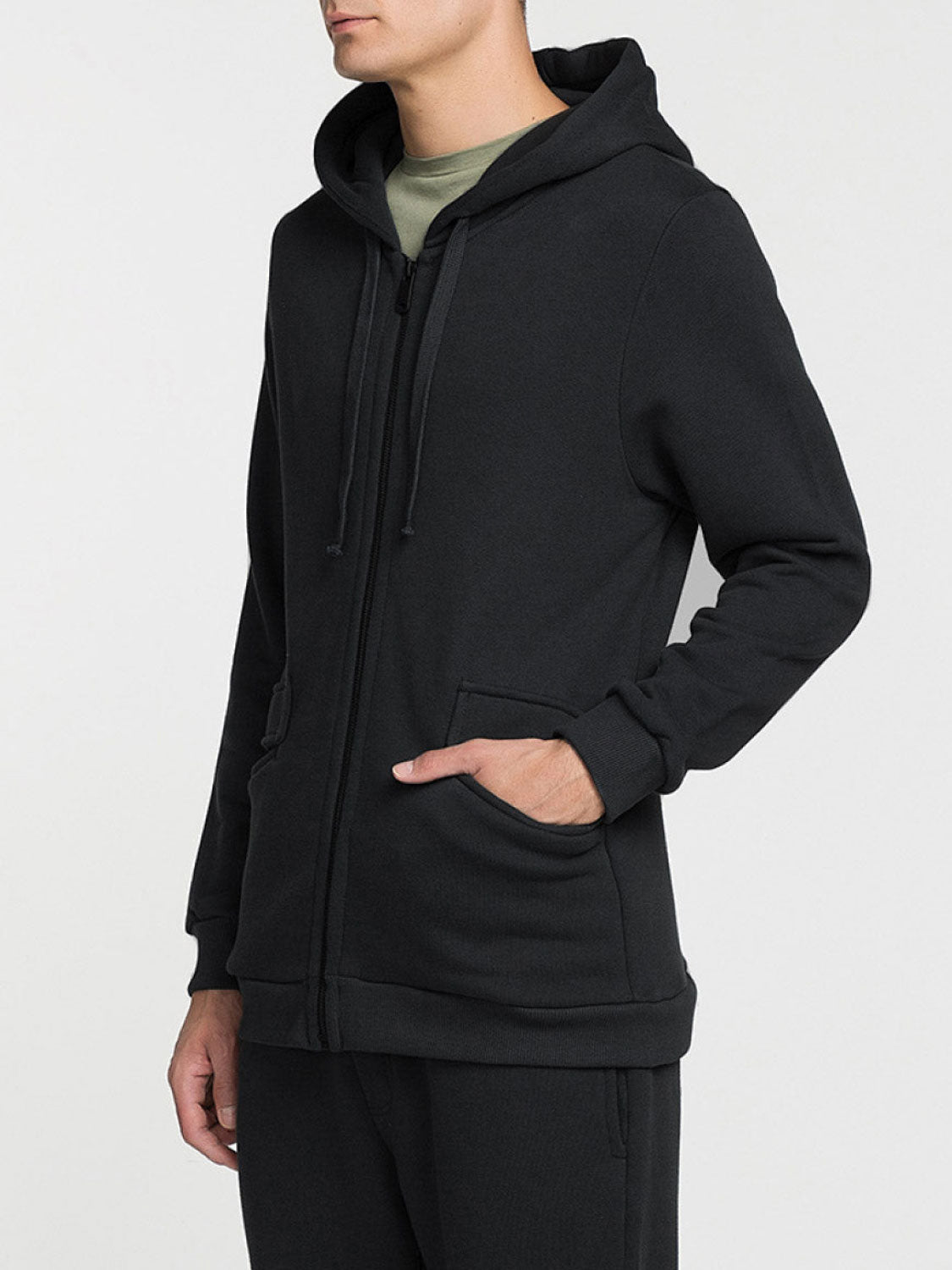 Organic Cotton-Jersey Hoodie Meteorite Grey | C