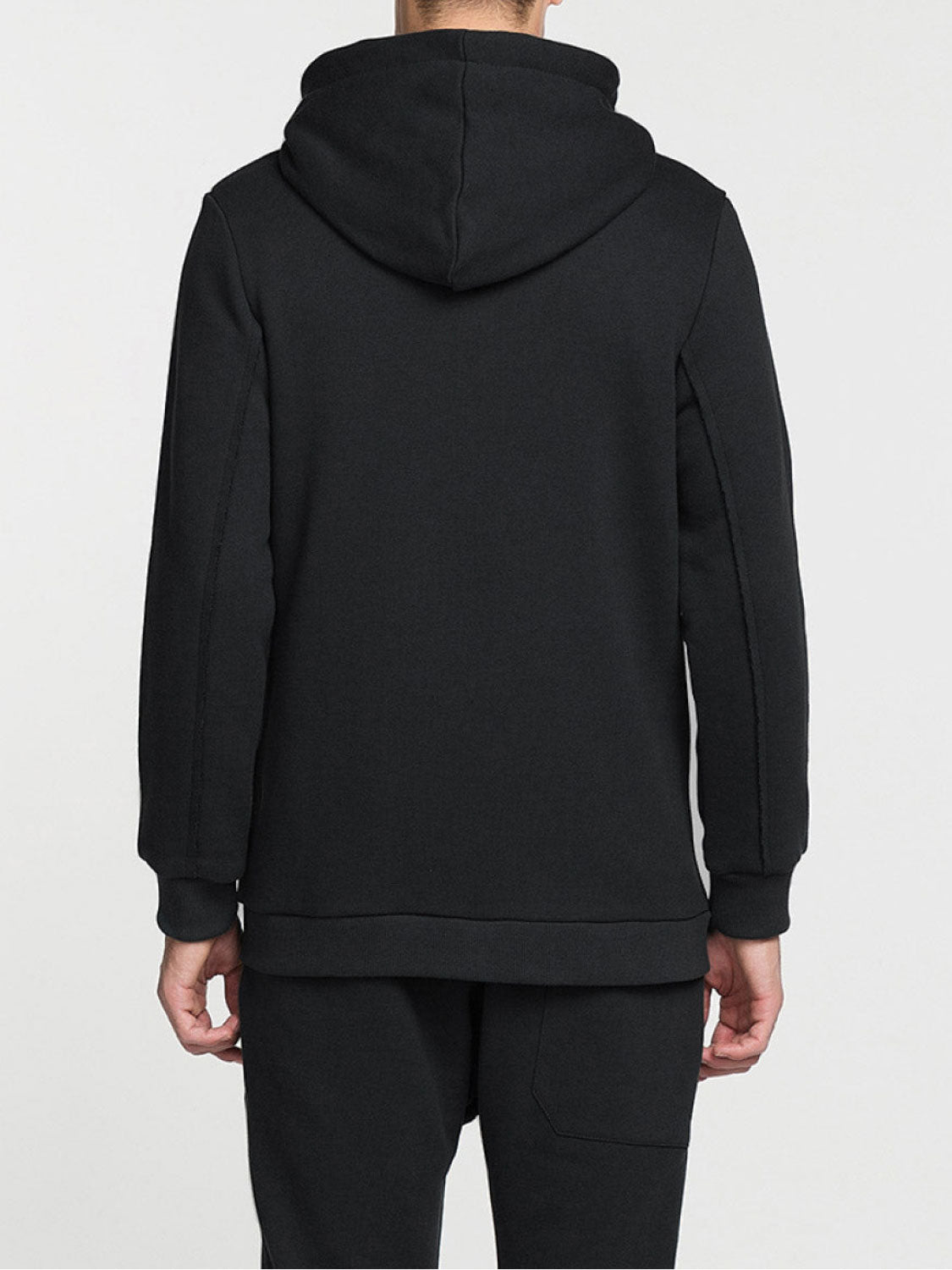 Organic Cotton-Jersey Hoodie Meteorite Grey | D
