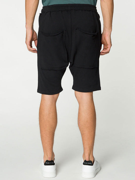 Organic Cotton Jersey Sweatshorts Black | D