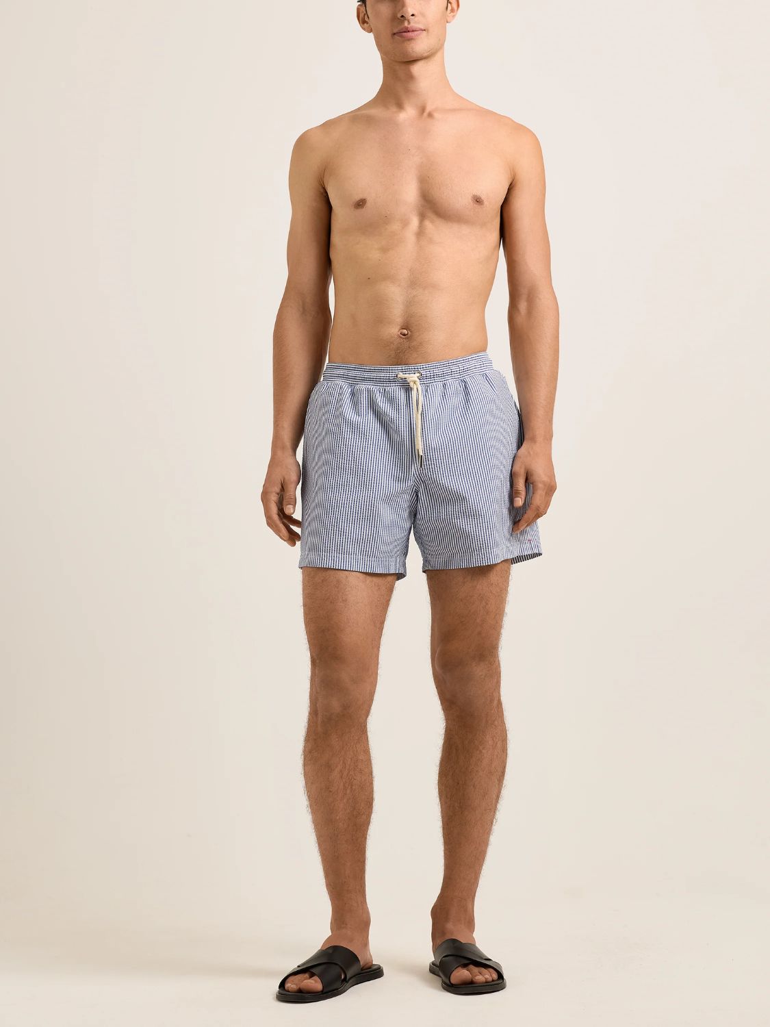 Orlebar Brown Boxer Seersucker Drawcord Swim Shorts