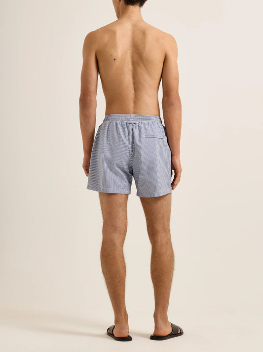 Orlebar Brown Boxer Seersucker Drawcord Swim Shorts