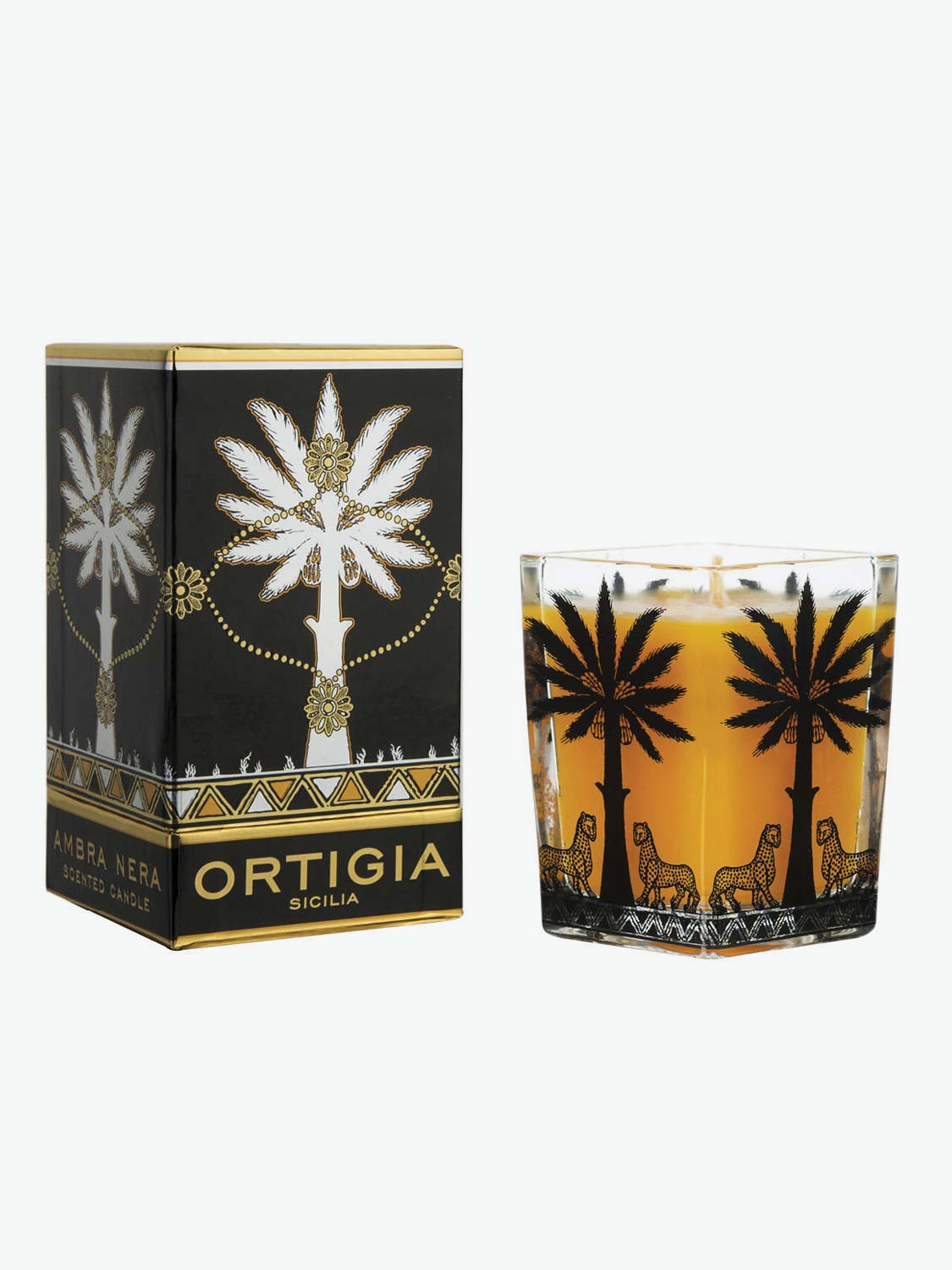 Ortigia Sicilia Ambra Nera Candle | The Project Garments - A