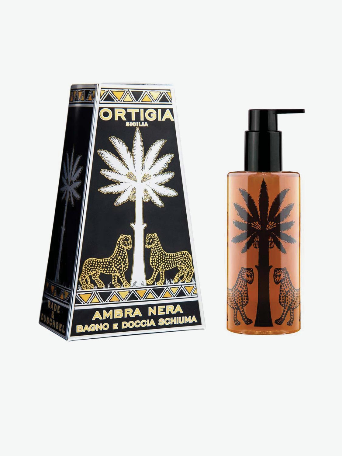 Ortigia Sicilia Ambra Nera Shower Gel | A