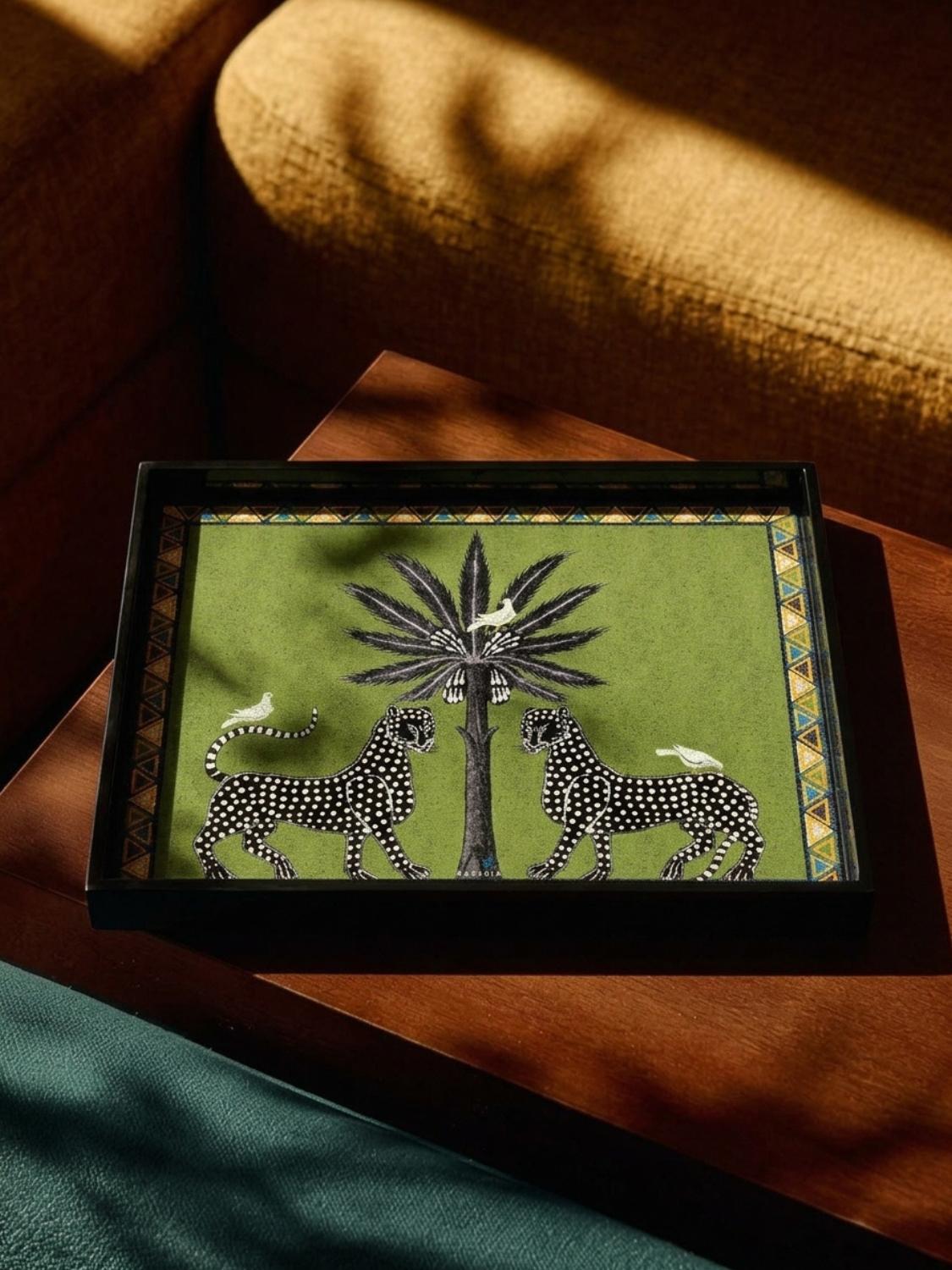 Δίσκος Σερβιρίσματος Ortigia Sicilia Lacquer Tray Mosaico Green