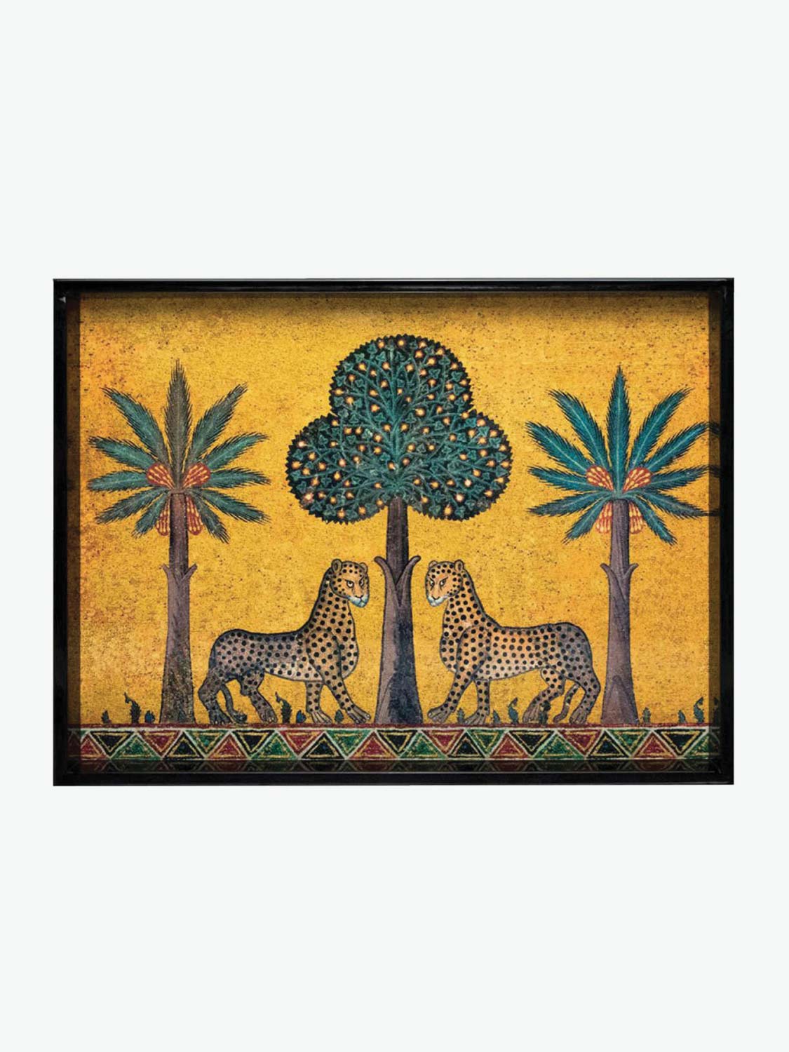 Ortigia Sicilia Hand-Made Lacquer Tray Zagara | A