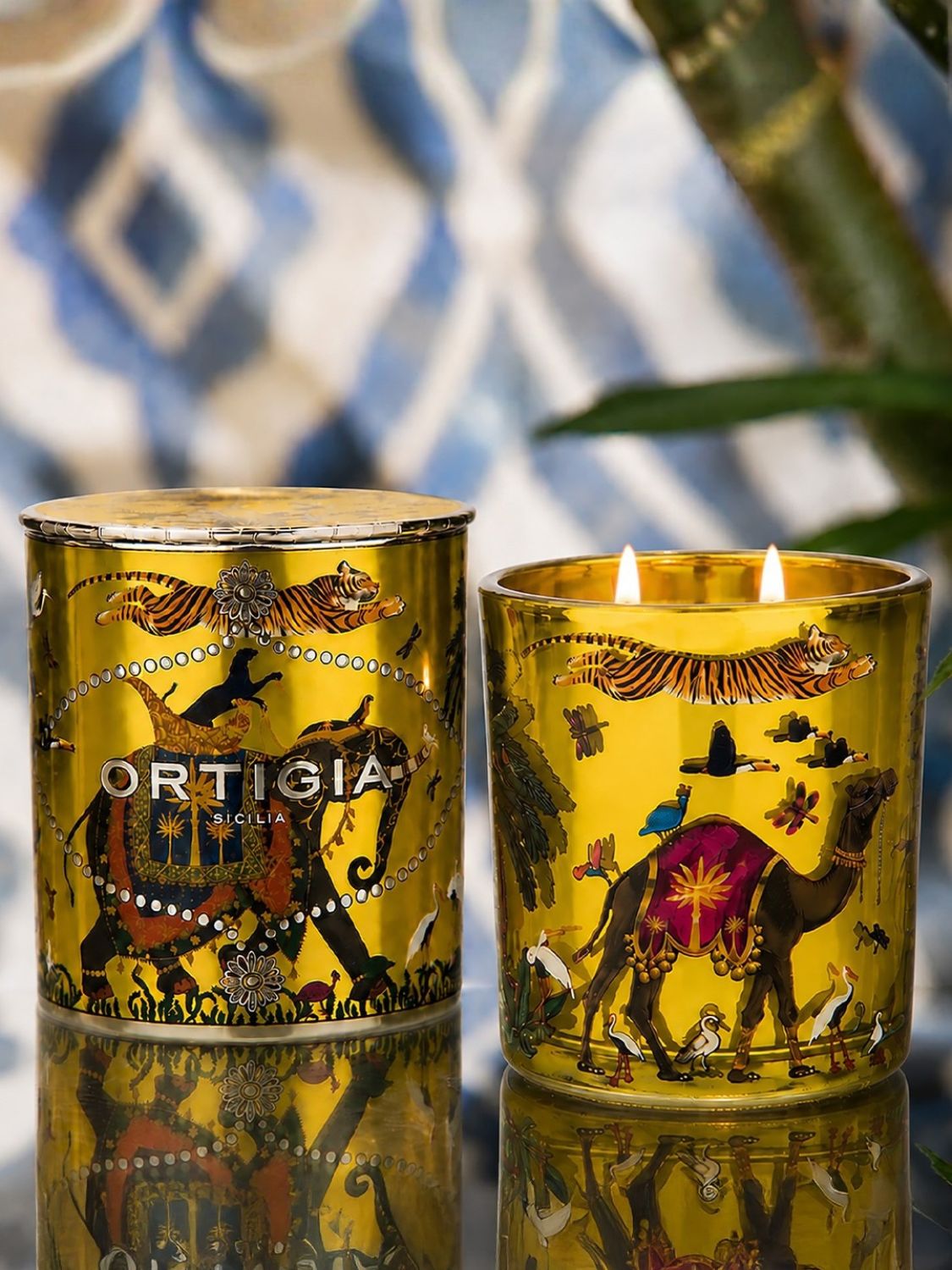 Ortigia Sicilia Zagara Tiger Candle Small