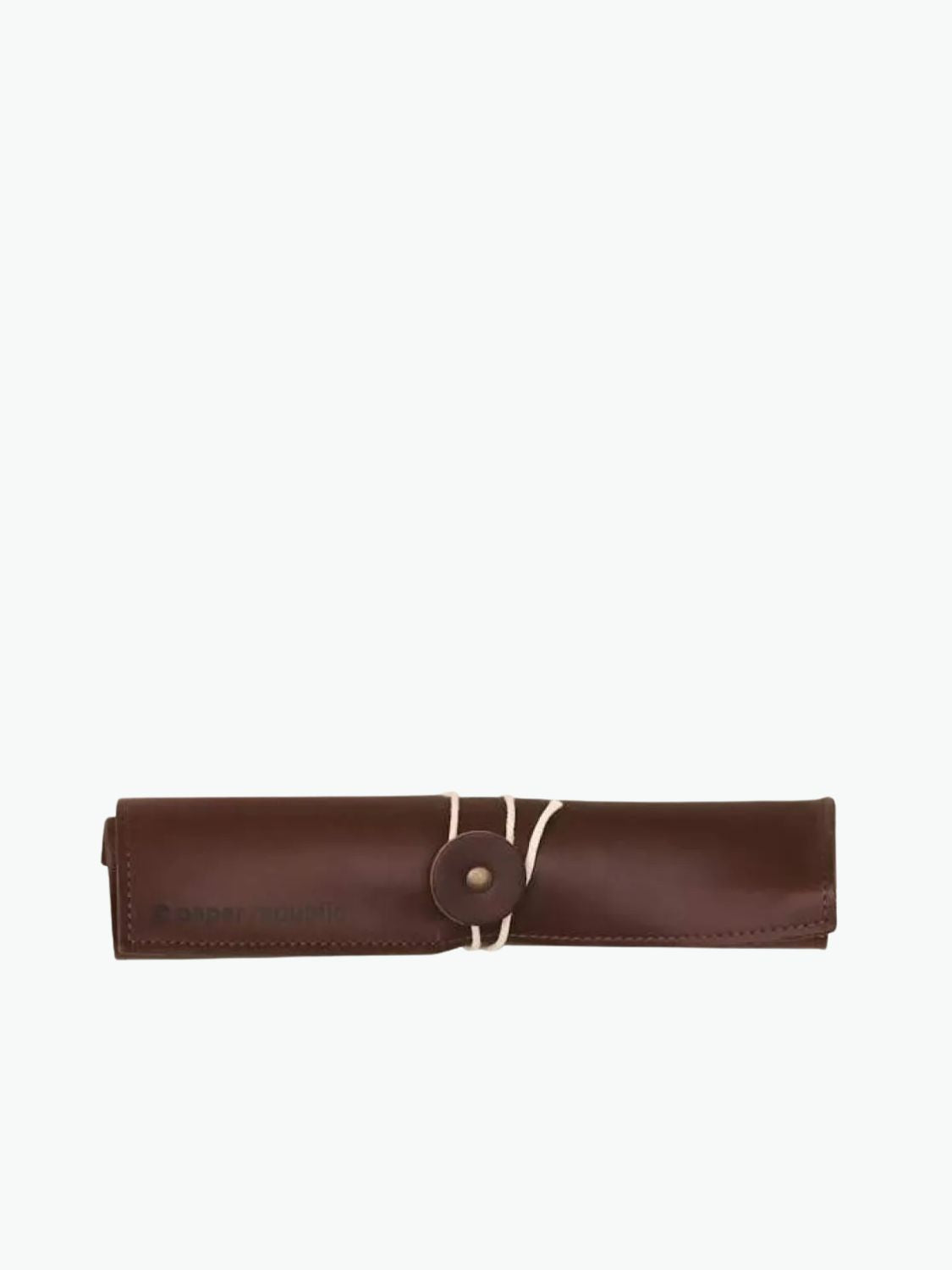Paper Republic Le Porte Plume Leather Pen and Pencil Case Chestnut