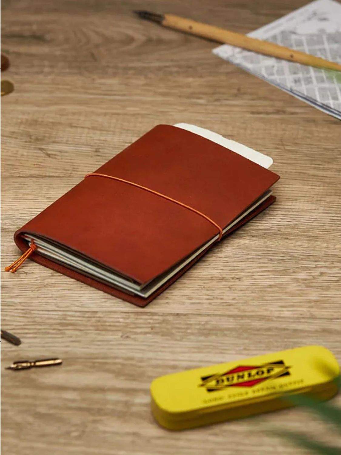 Paper Republic Grand Voyageur Pocket Leather Journal Cognac