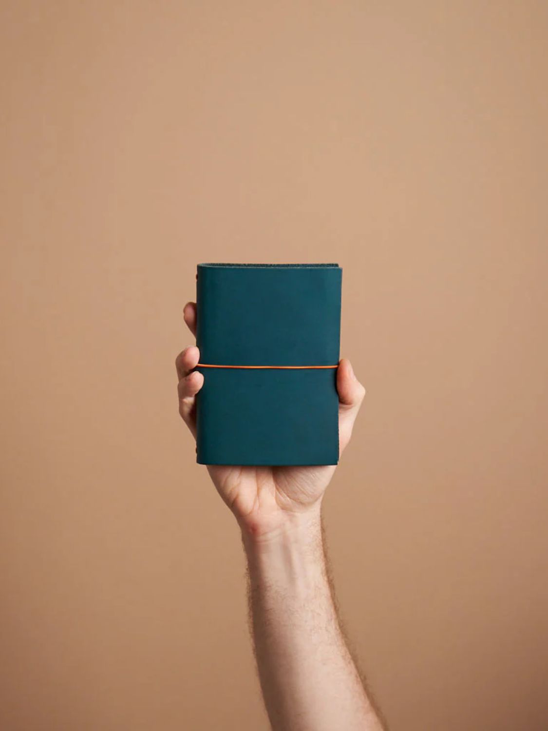 Paper Republic Grand Voyageur Pocket Leather Journal Petrol Blue