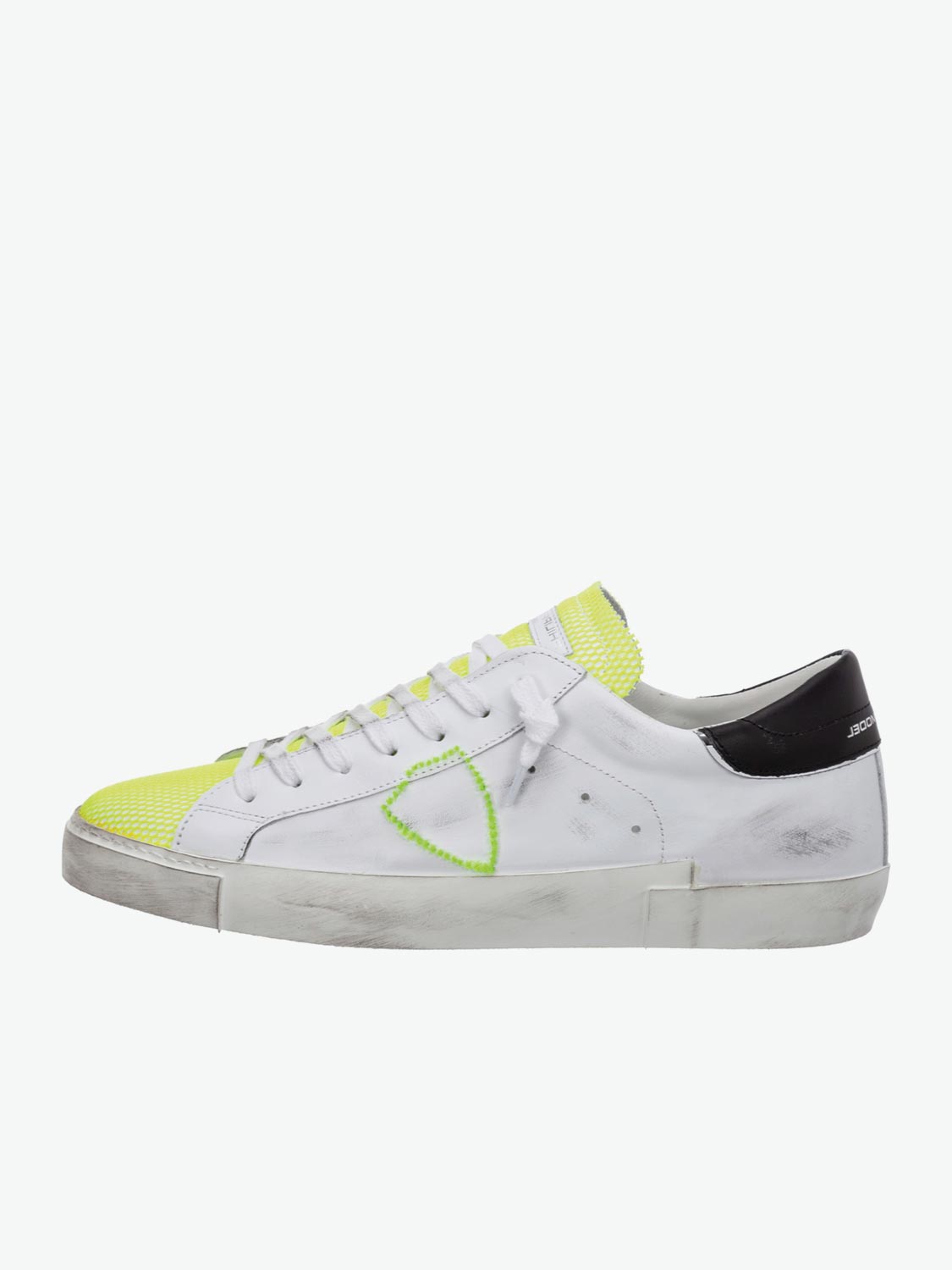 Philippe Model PRSX Broderie Neon Blanc Jaune | The Project Garments - A