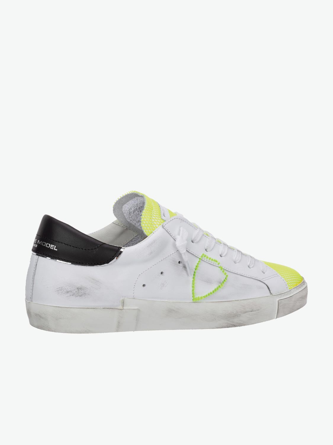 Philippe Model PRSX Broderie Neon Blanc Jaune | The Project Garments - C