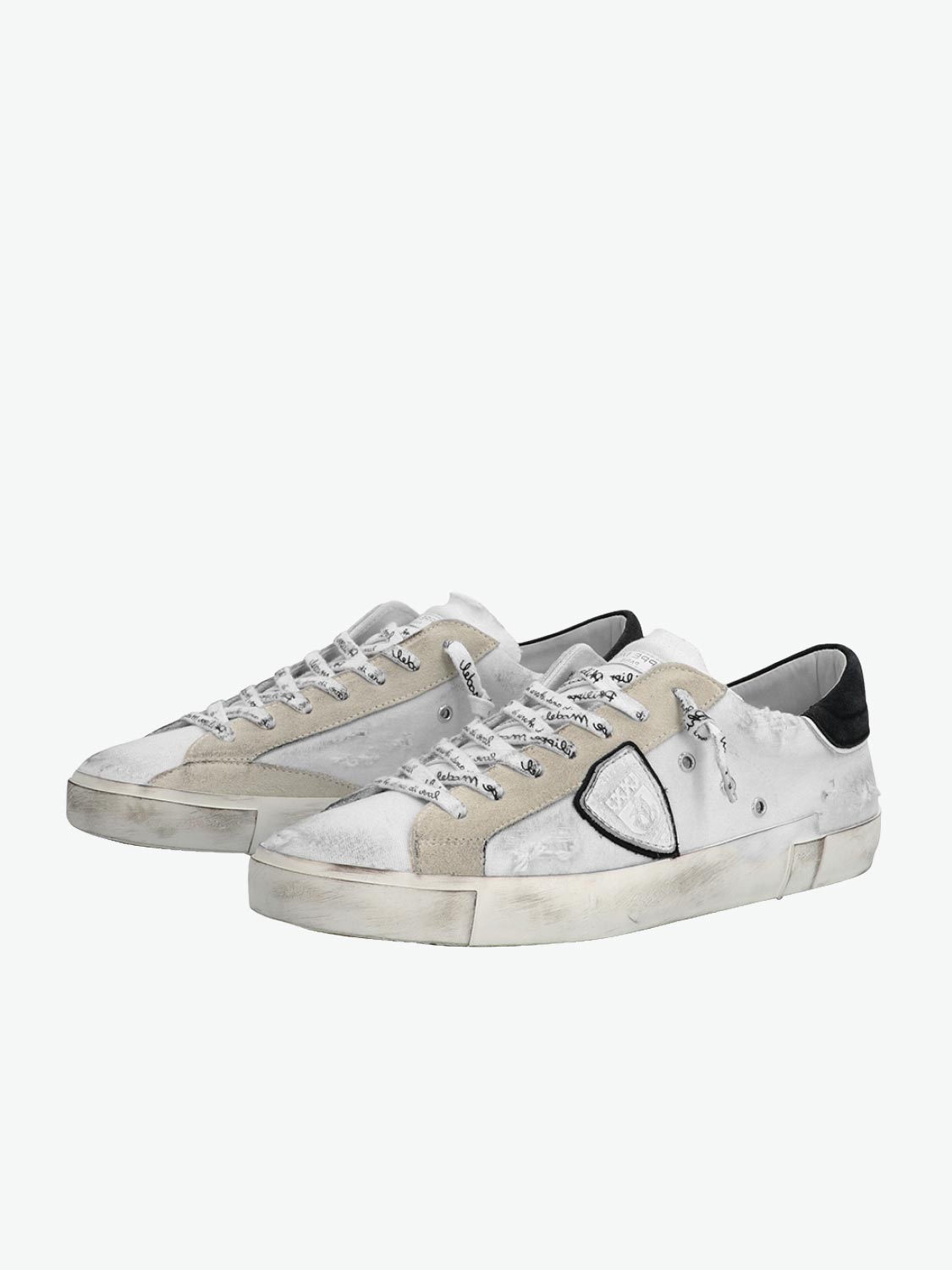 Philippe Model PRSX Low Man Vintage Blanc Noir | The Project Garments - B