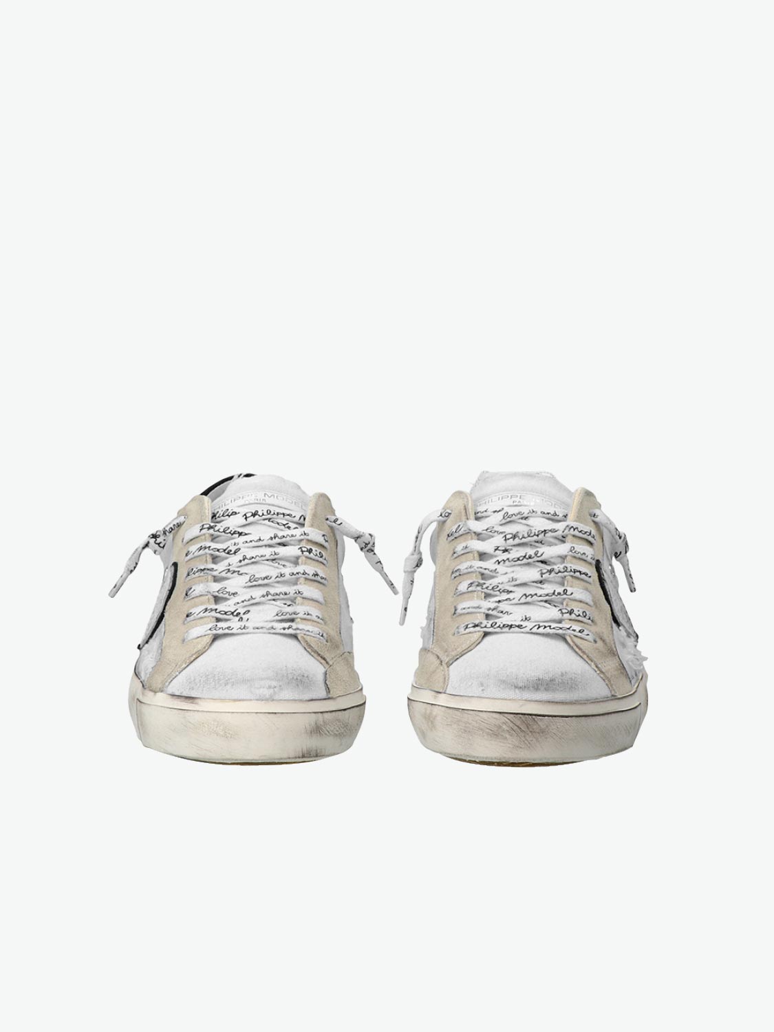 Philippe Model PRSX Low Man Vintage Blanc Noir | The Project Garments - C