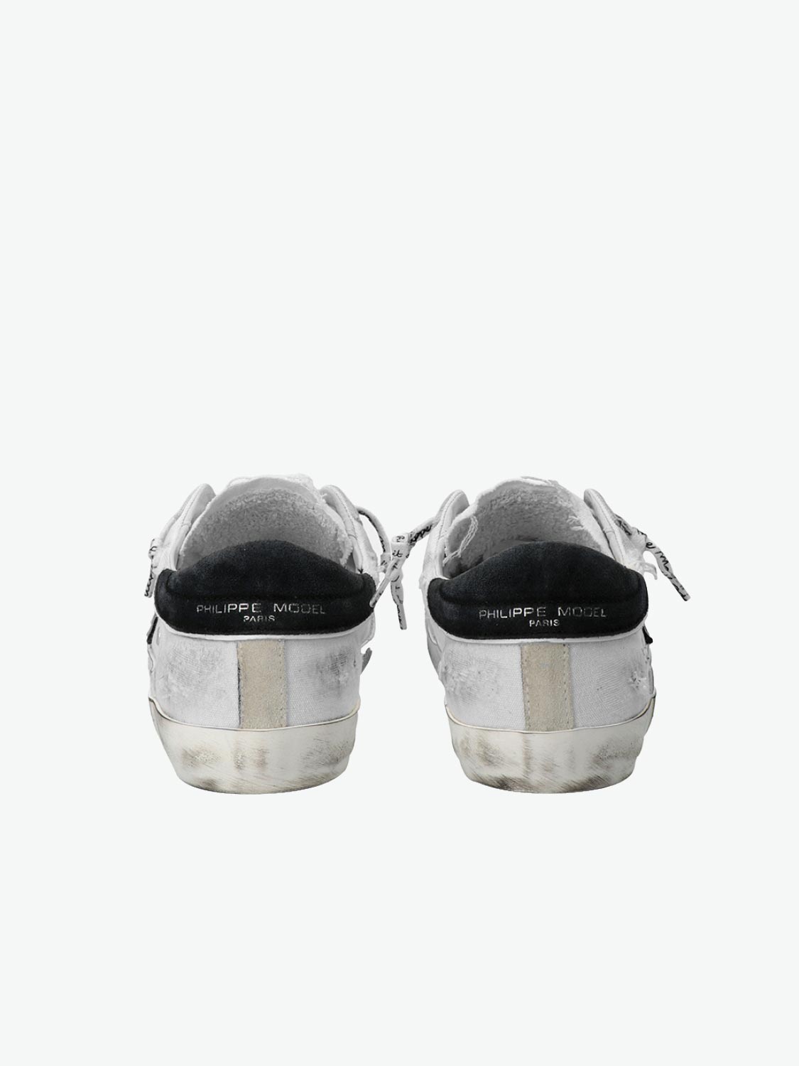 Philippe Model PRSX Low Man Vintage Blanc Noir | The Project Garments - D