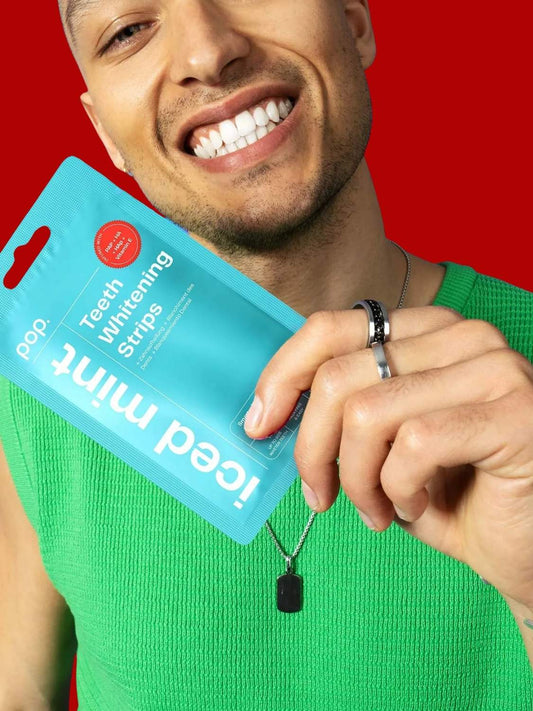Pop Teeth Whitening Strips Iced Mint