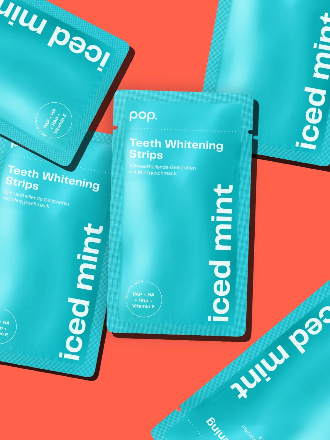 Pop Teeth Whitening Strips Iced Mint